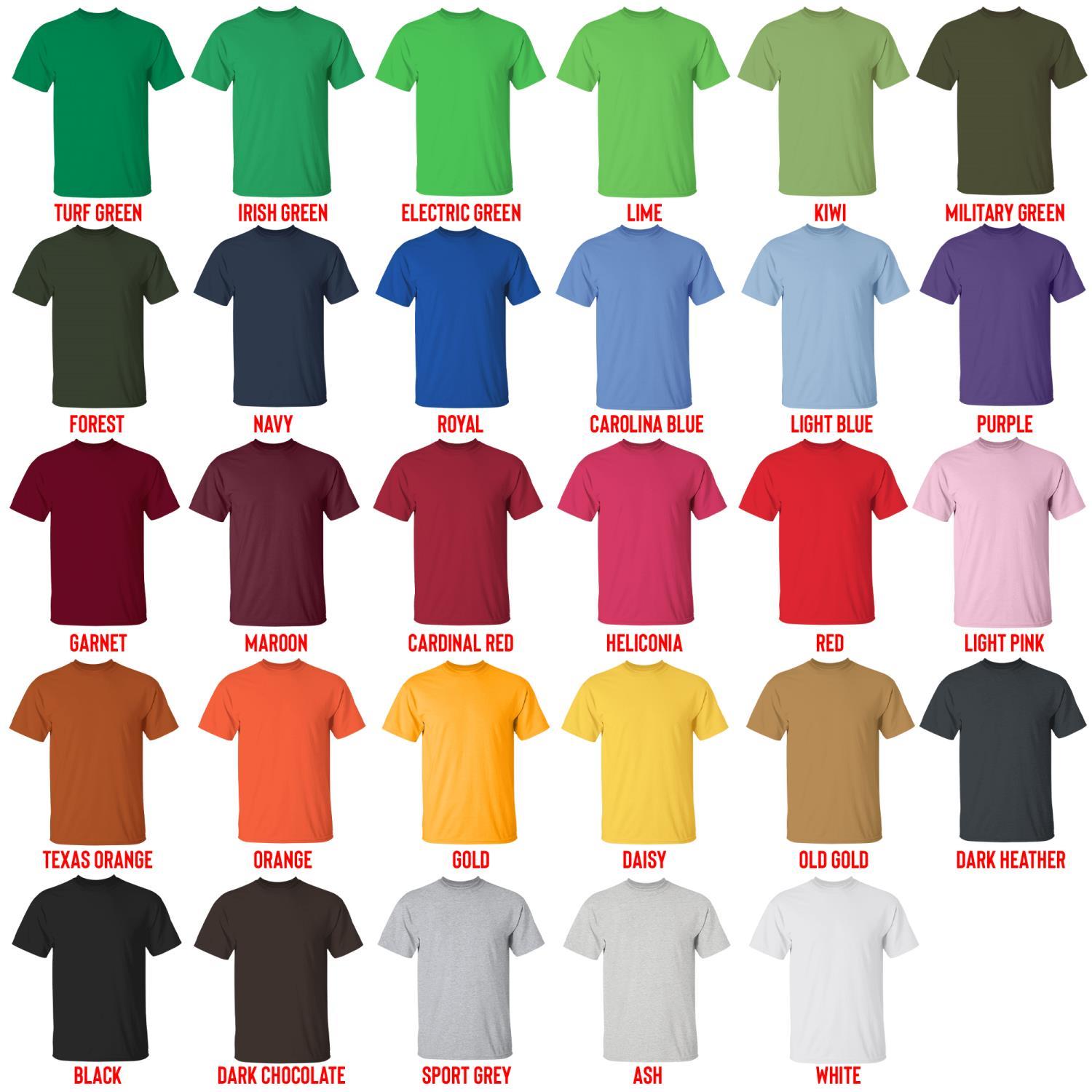 t shirt color chart - Attack On Titan UK Shop
