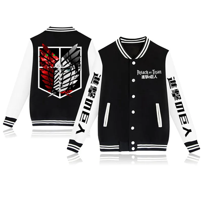 Attack on Titan Unique Logo Baseball Jacket