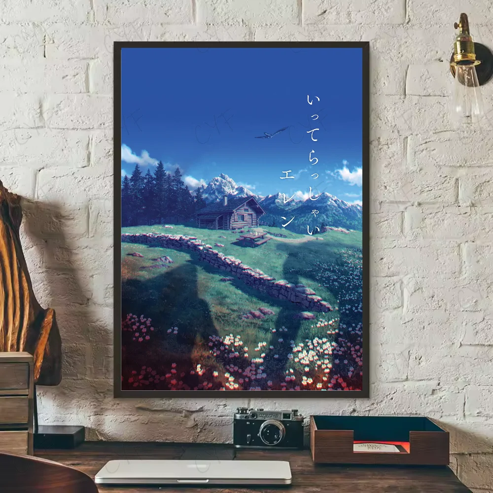 Attack On Titan Peach Island Wall Art