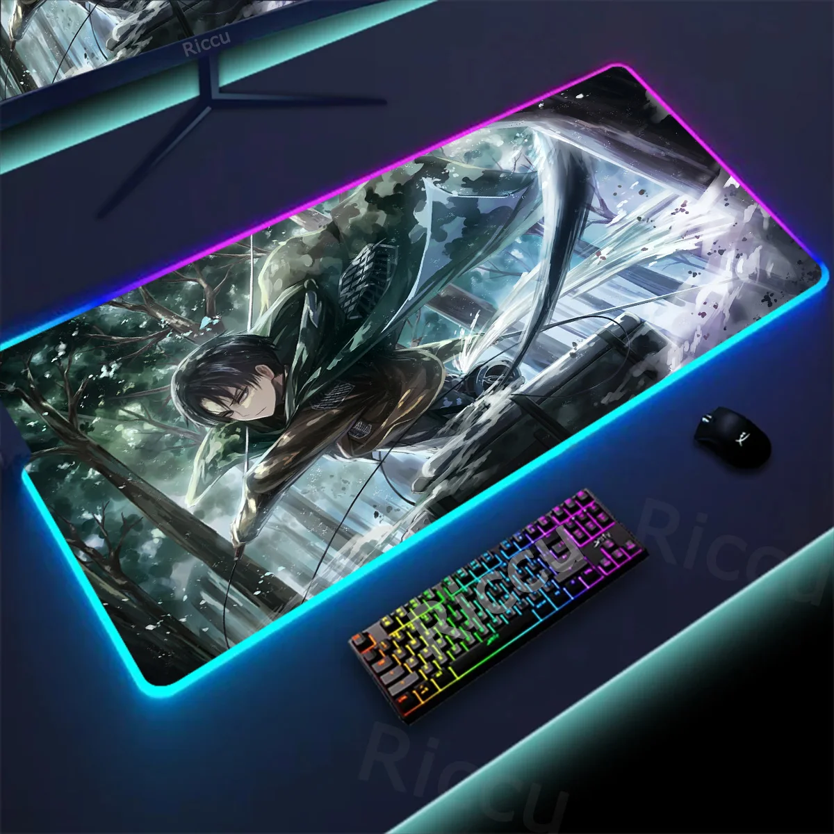 Attack On Titan Colorful Levi Mouse Pad