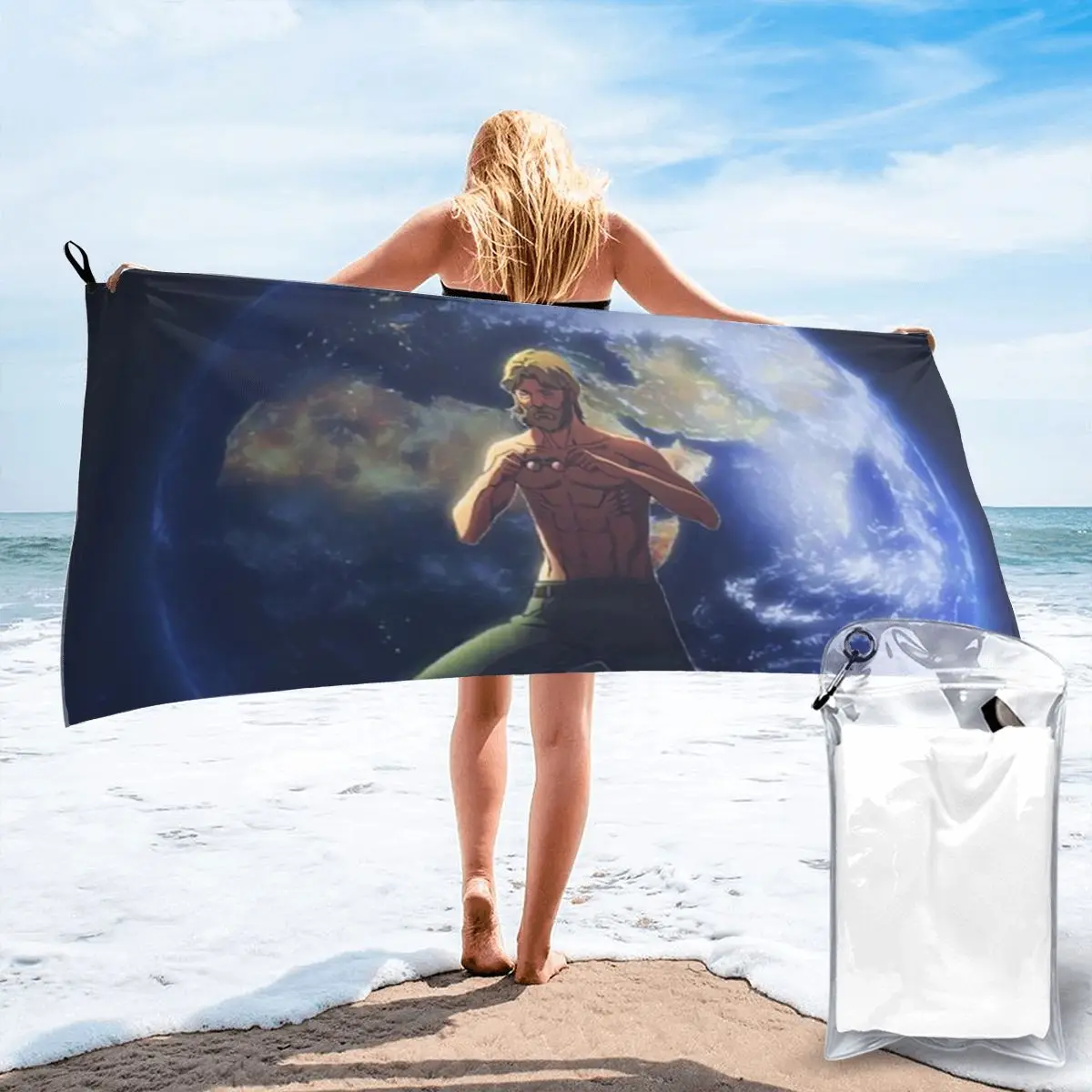 Zeke Yeager Attack On Titan Beach Towel