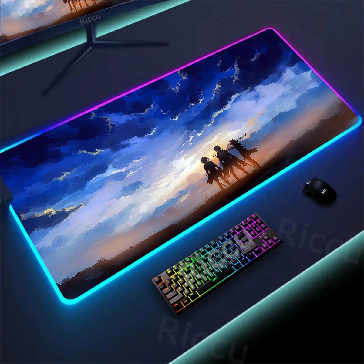 Attack On Titan Blue Sky Mouse Pad