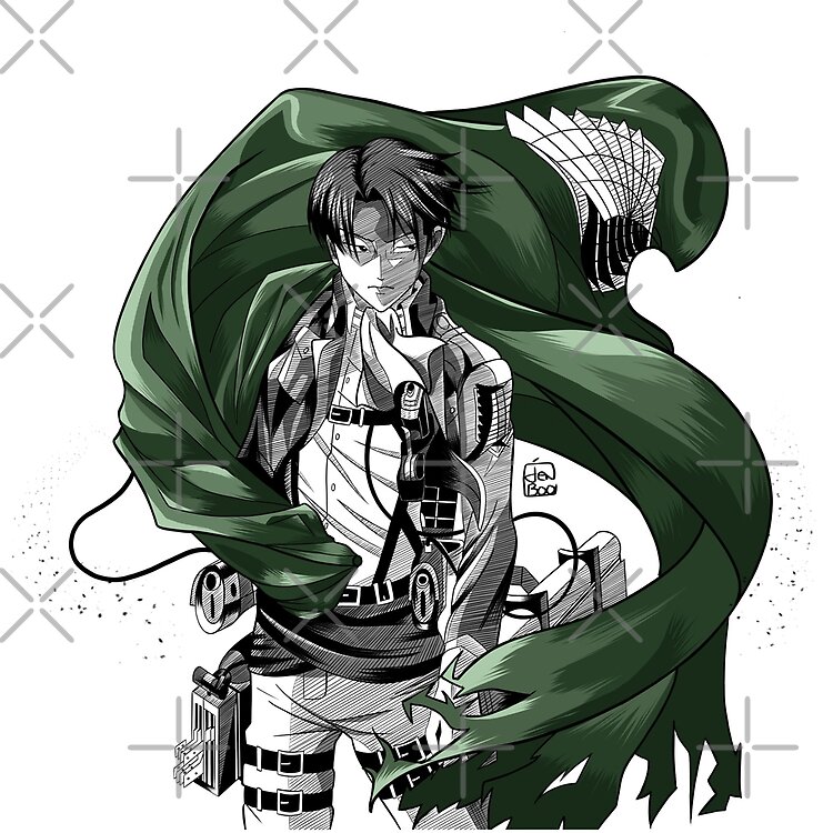 Levi Character Of Aot Tote Bag - Image 2