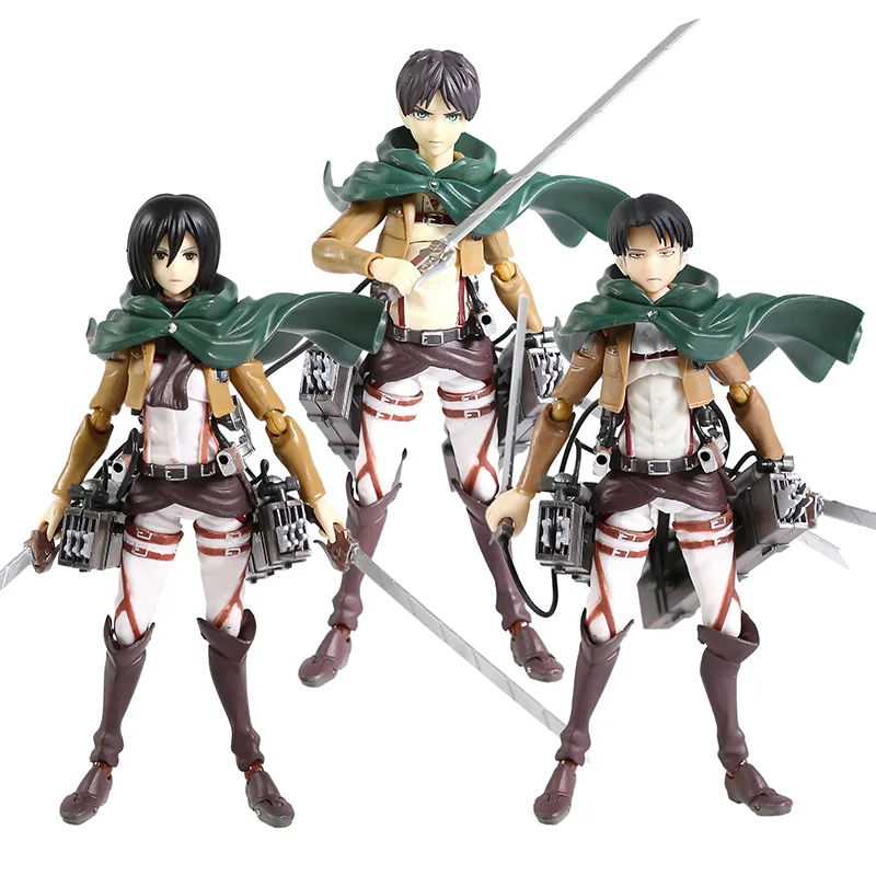Eren Jaeger 207 Mikasa Ackerman 203 Levi Ackerman 213 Action Figure