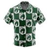 military Button Up Hawaiian Shirt front - Attack On Titan UK Shop