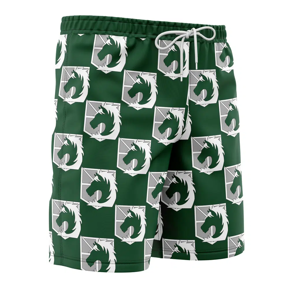 Military Police Attack on Titan Board Shorts Swim Trunks - Image 2