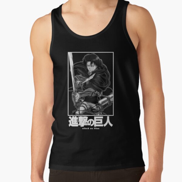 Captain Levi Attack On Itan In White Funny Tank Top - Image 2