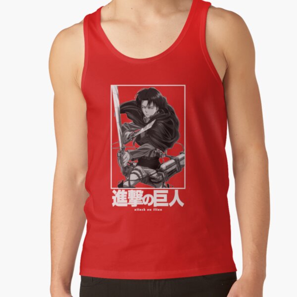 Captain Levi Attack On Itan In White Funny Tank Top - Image 5