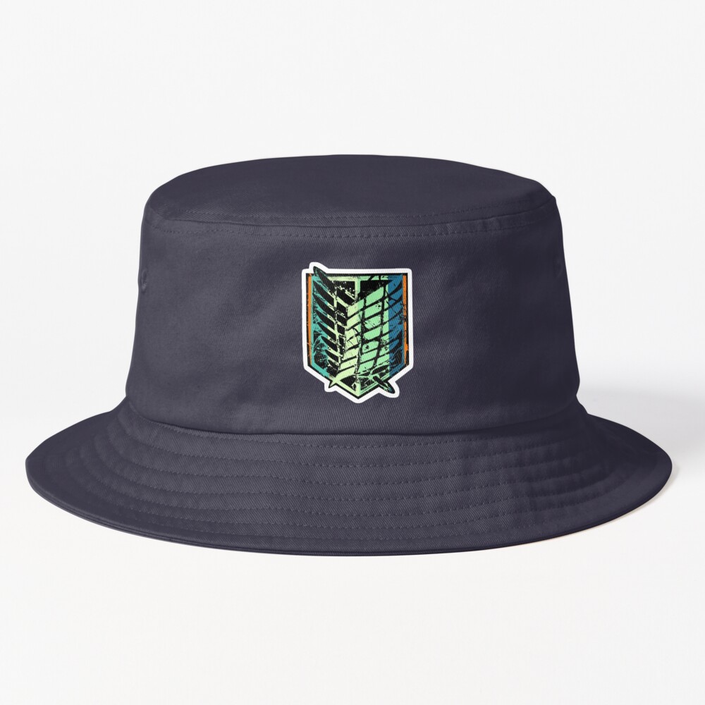 Wings Of Freedom Premium Anime Design By Inkcascadeo Bucket Hat