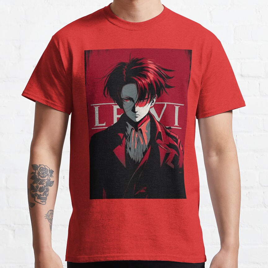 Levi Ackerman Attack On Titan Snk T-shirt - Image 6