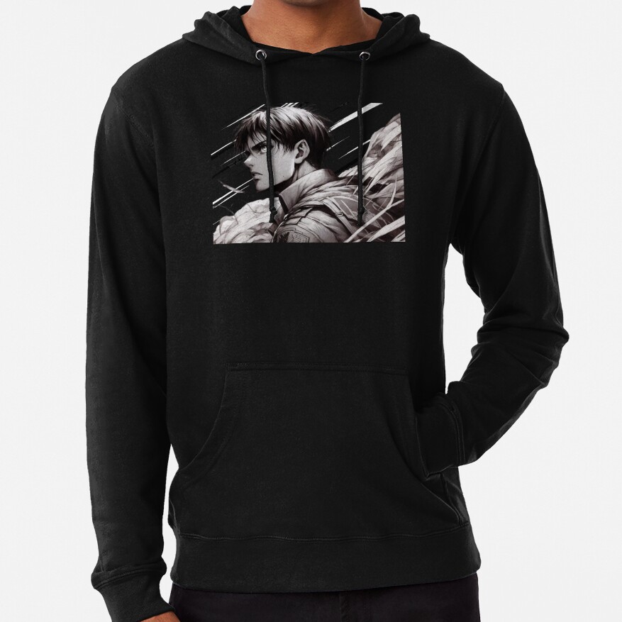Eren Bandw Hoodie - Image 2