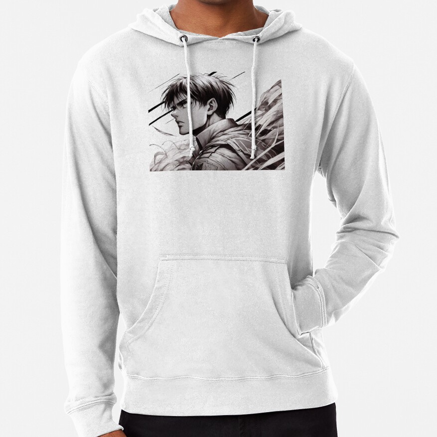 Eren Bandw Hoodie