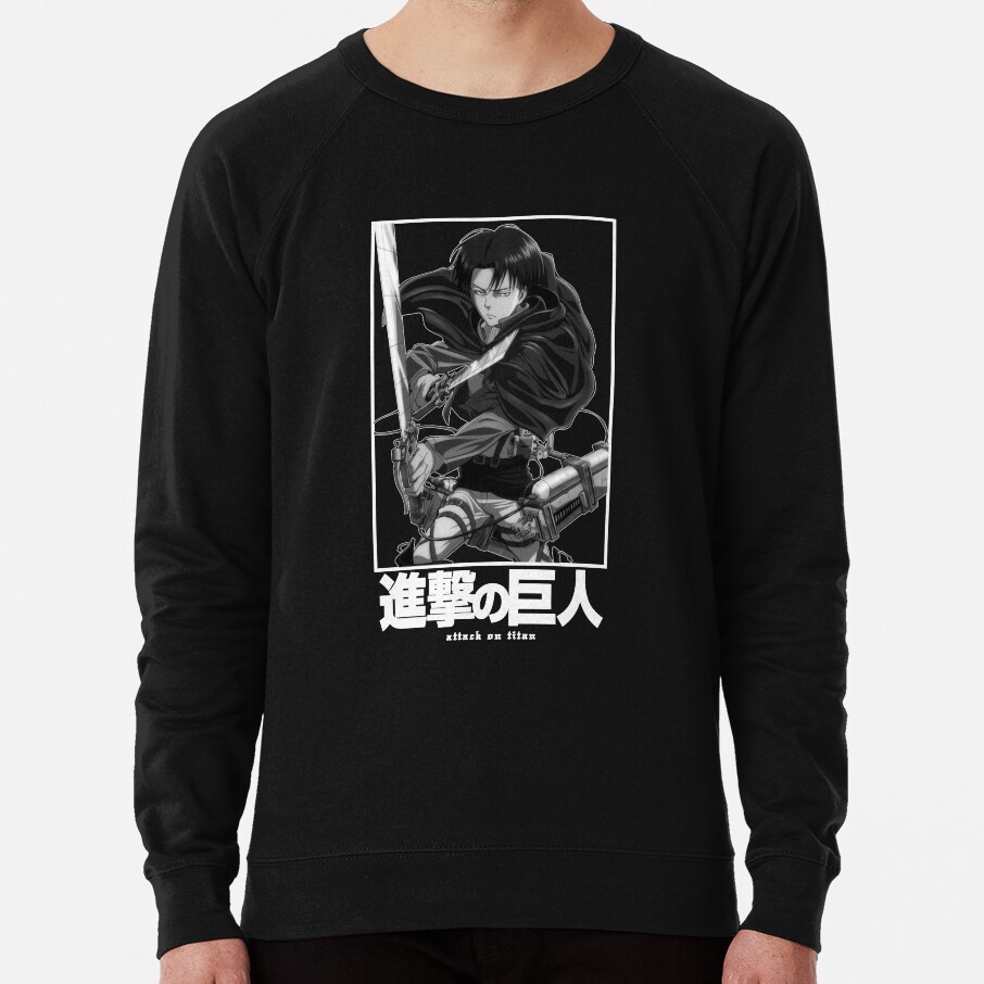 Captain Levi Attack On Itan In White Funny Sweatshirt - Image 4