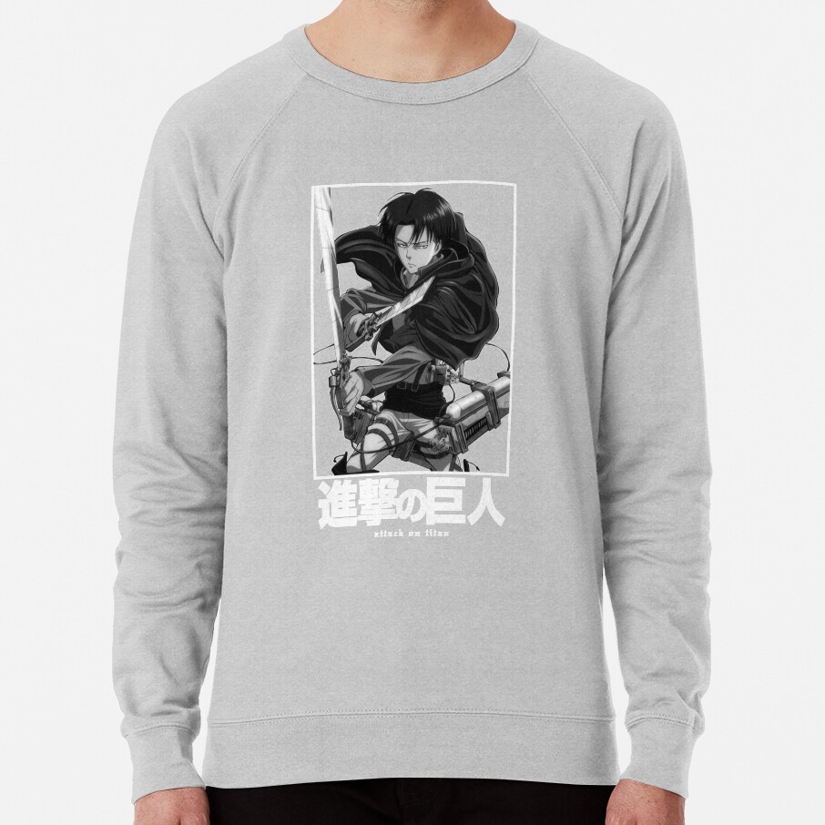 Captain Levi Attack On Itan In White Funny Sweatshirt - Image 5