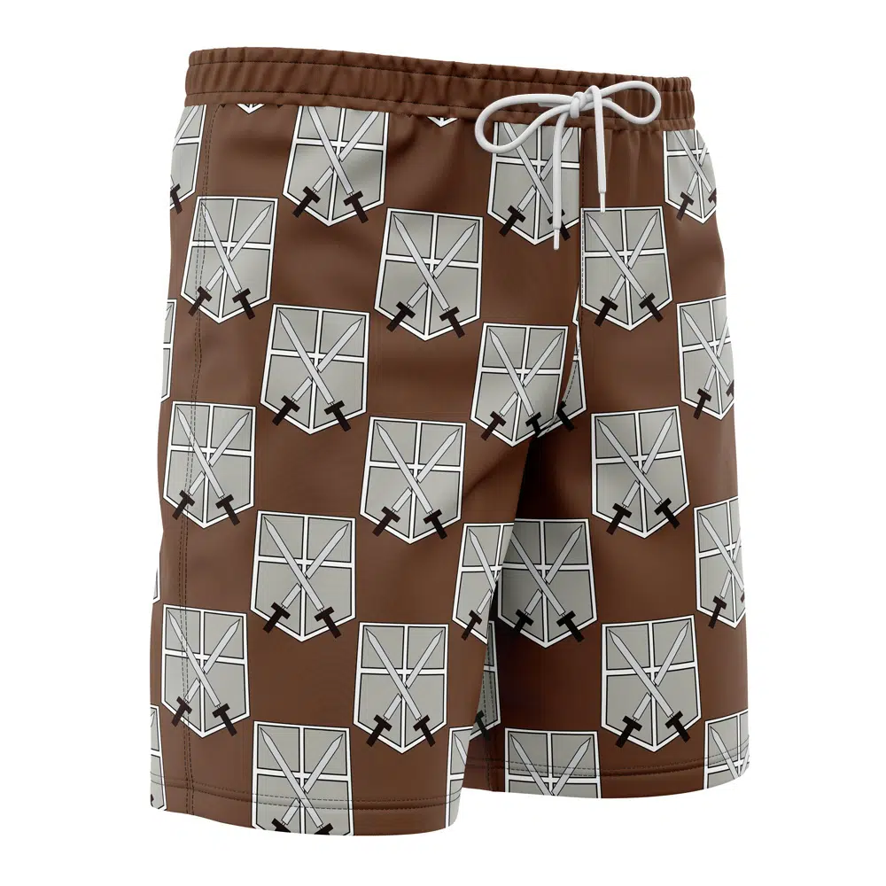 Training Corps Attack on Titan Board Shorts Swim Trunks - Image 2