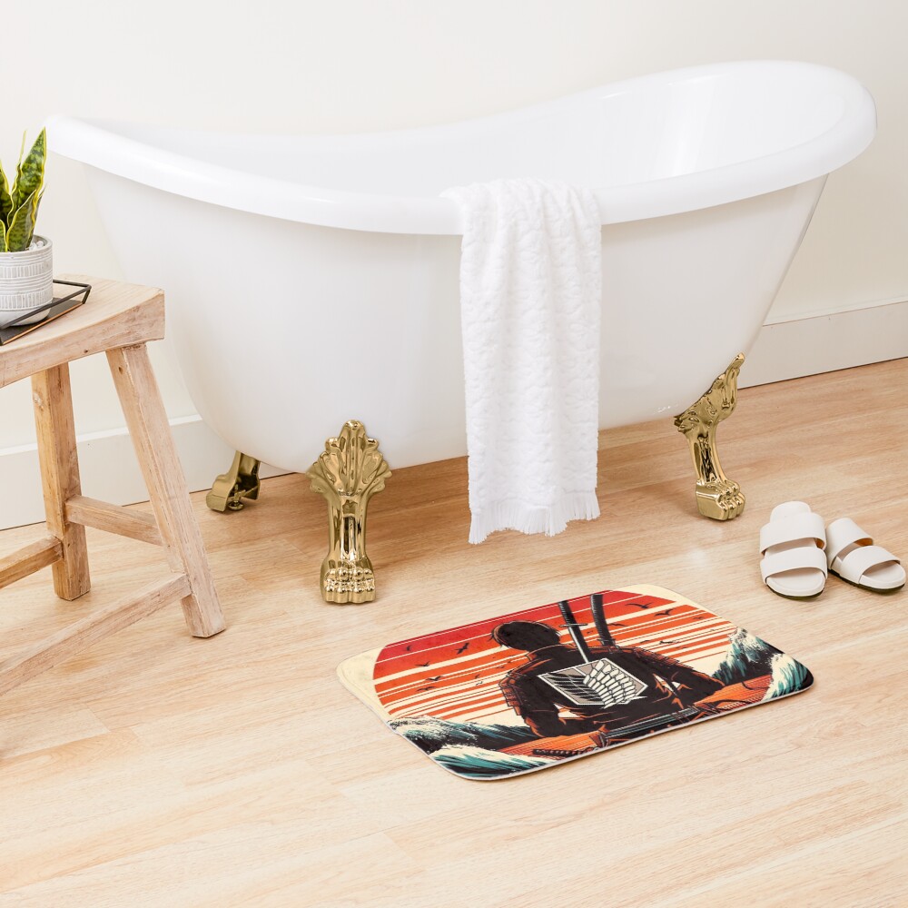 Meditating Eldian Warrior Bath Mat - Image 2