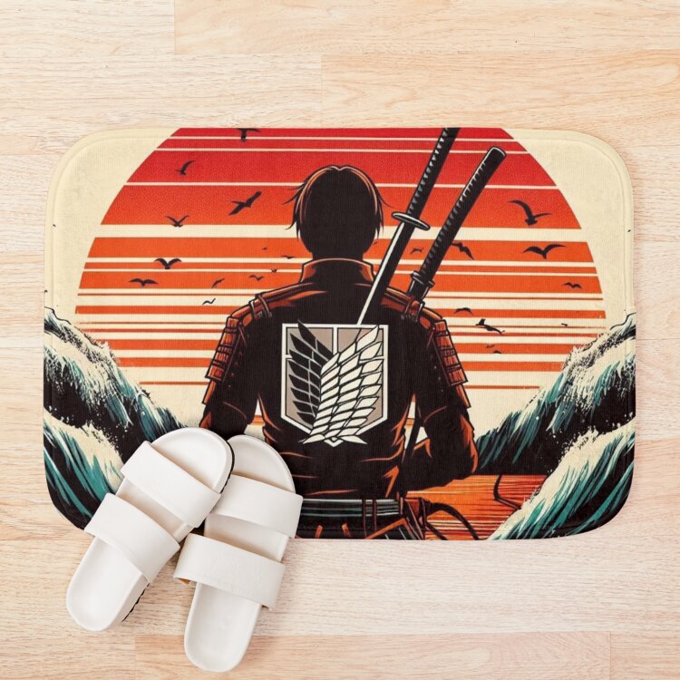Meditating Eldian Warrior Bath Mat - Image 3