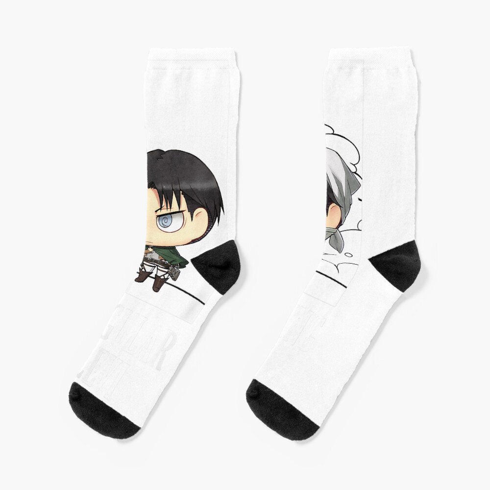 Attackss On Titanss Levi Chibi Socks