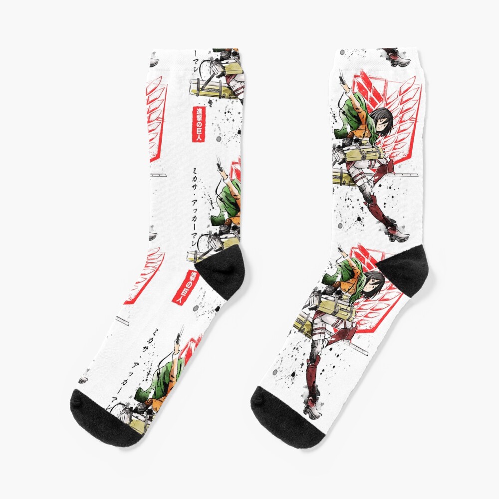 Soldier Mikasa T Shirt Socks