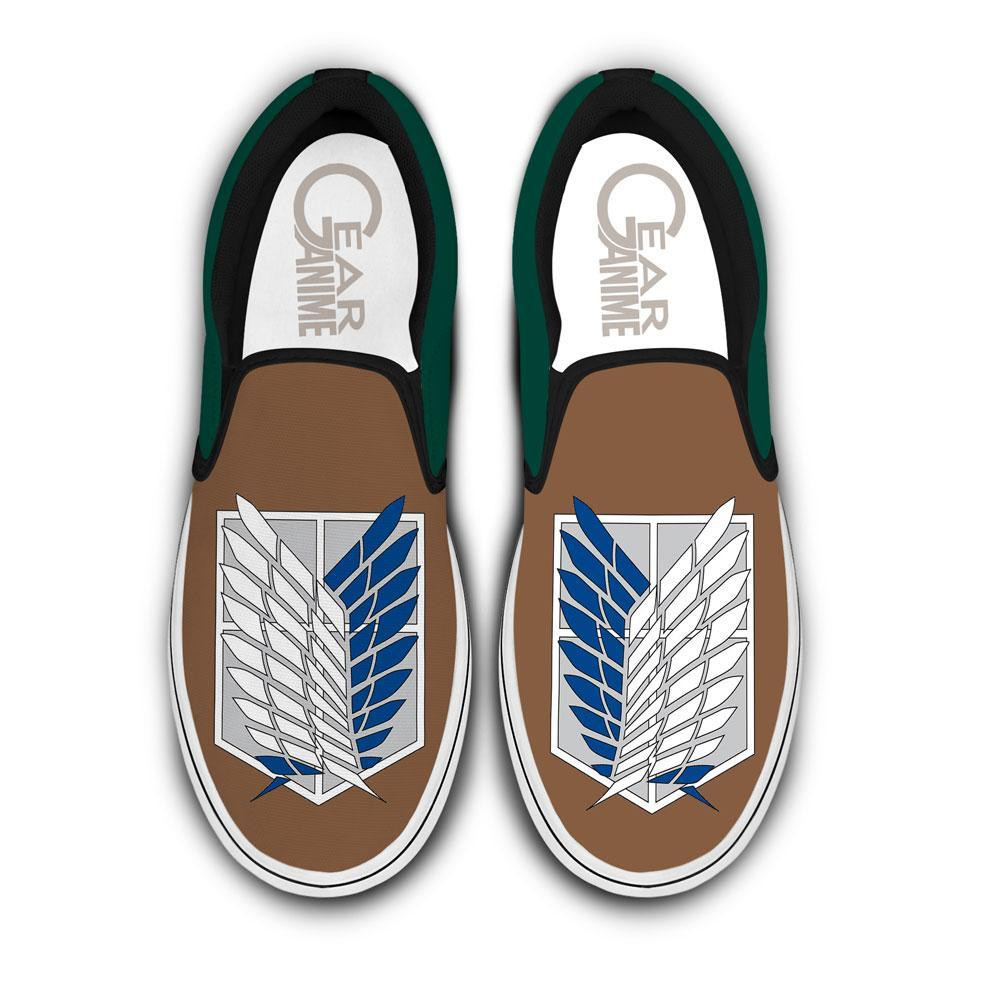 AOT Wing of Freedom Slip-On Canvas Symbol Anime Shingeki Shoes