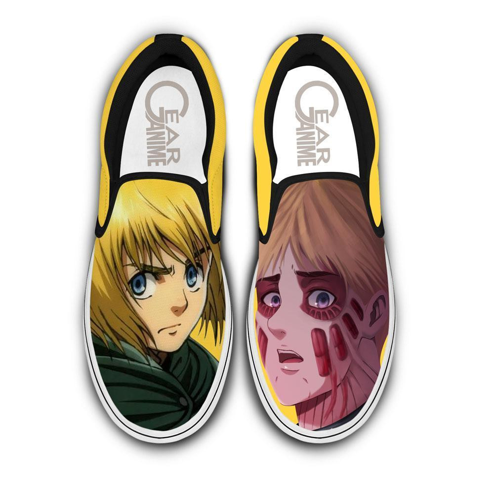 Armin Arlert Slip-On Canvas Anime Attack On Tian Shoes