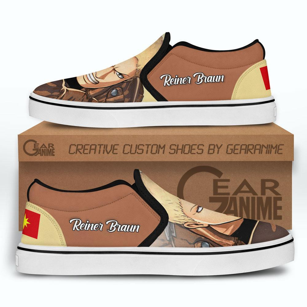 Reiner Armored Titan Slip-On Canvas Anime Attack On Tian Shoes - Image 2