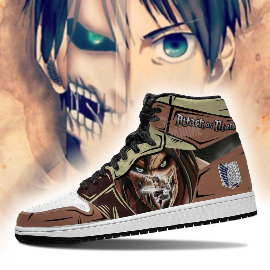 Eren Yeager High-Top Sneakers Mixed Titan