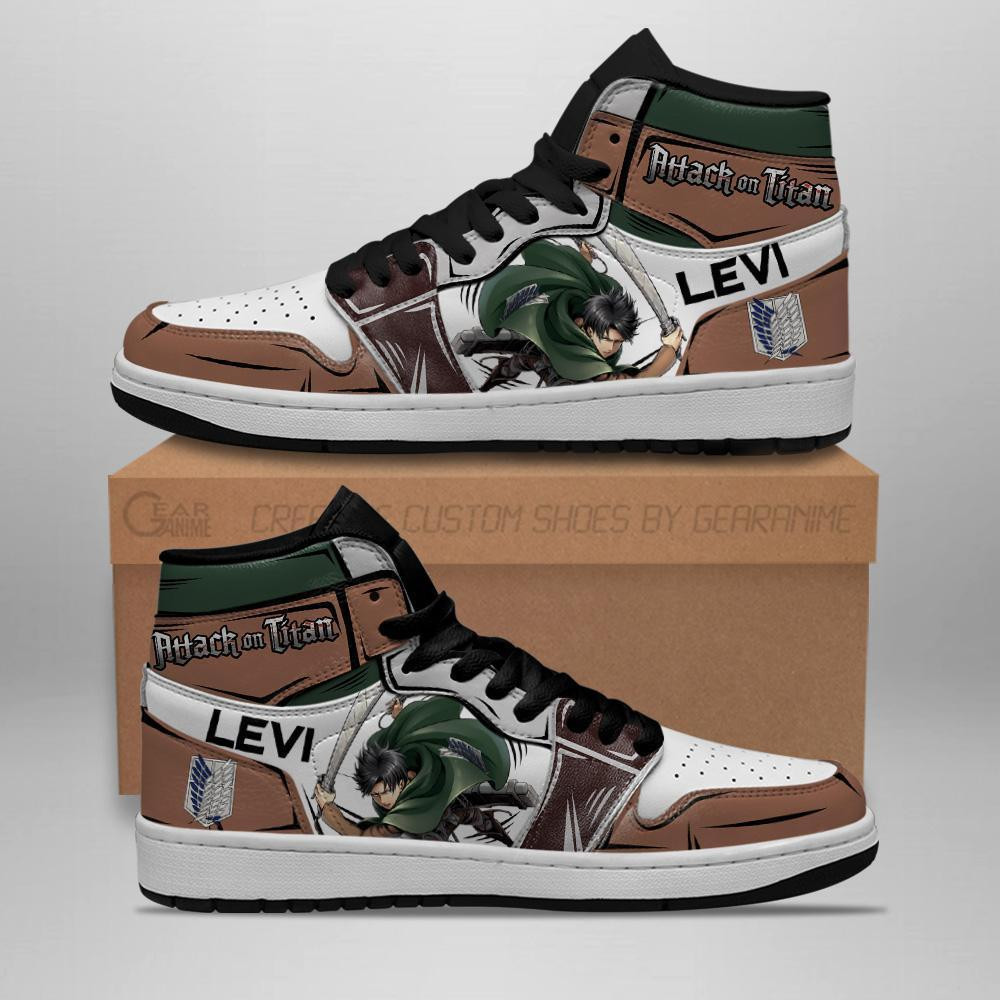 Captain Levi Ackerman Custom High-Top Sneakers - Image 2