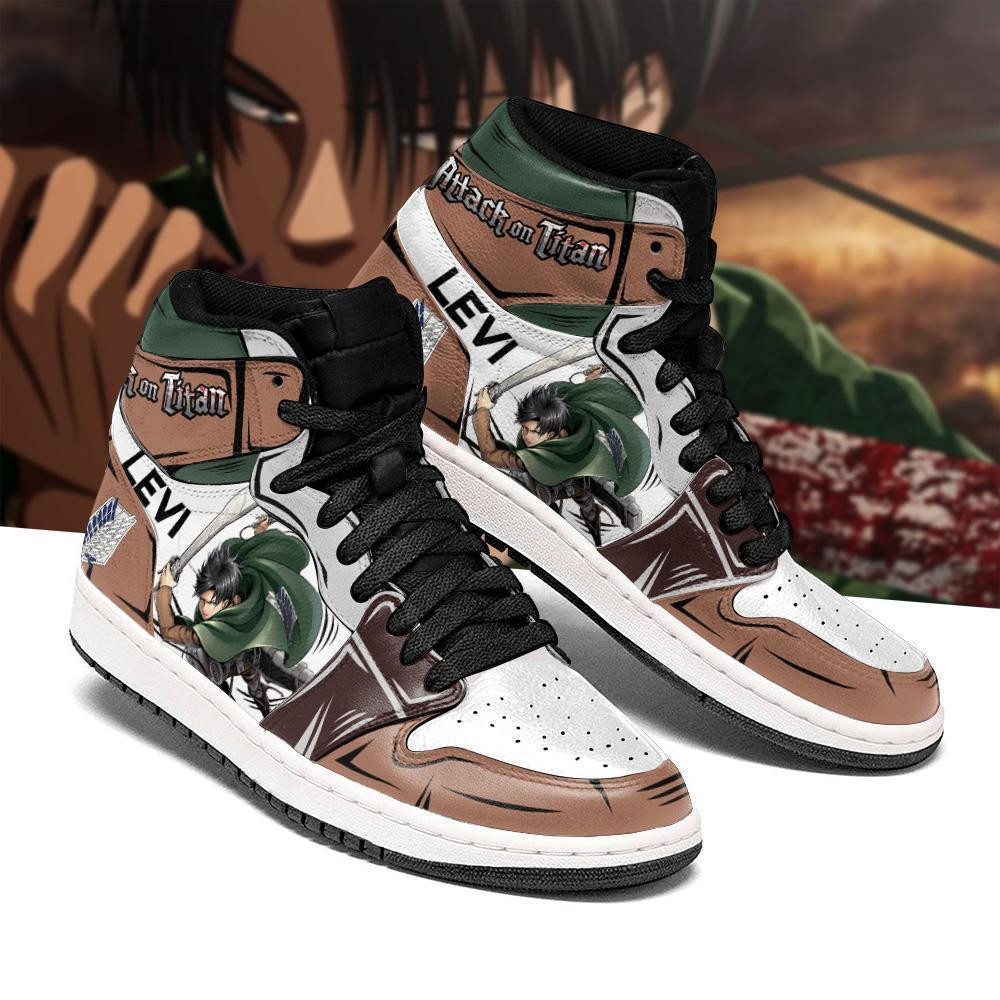 Captain Levi Ackerman Custom High-Top Sneakers