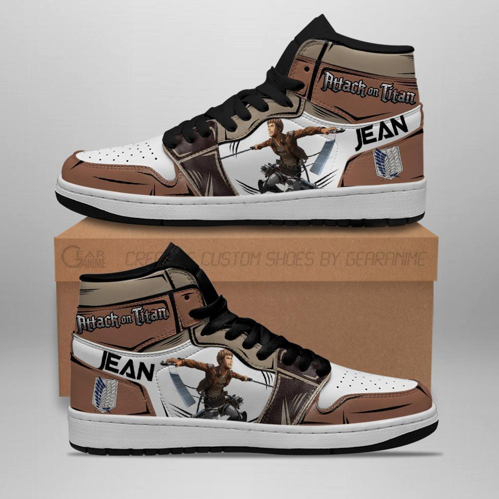 Jean Kirstein Custom High-Top Sneakers Shingeki