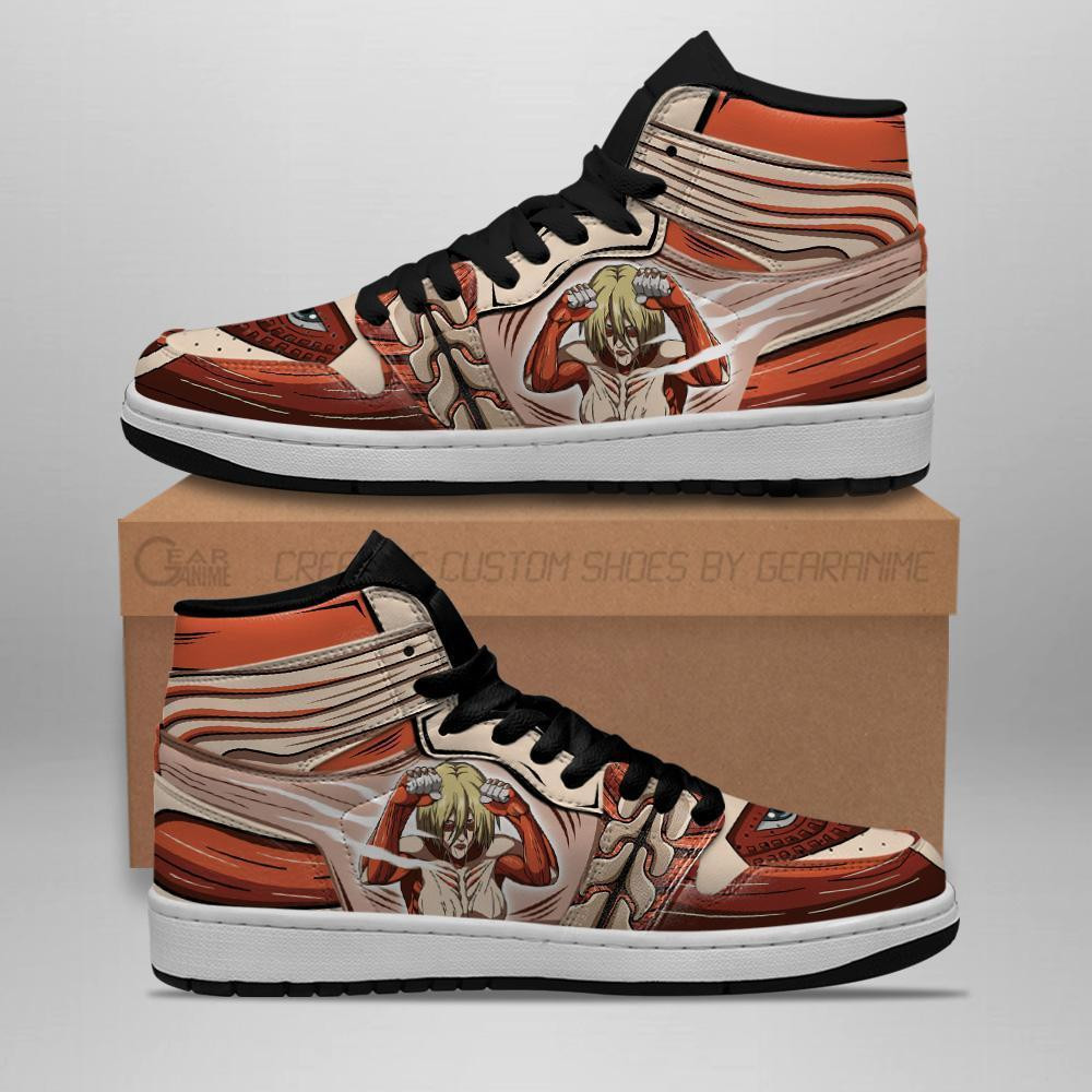 Female Titan Custom High-Top Sneakers Shingeki