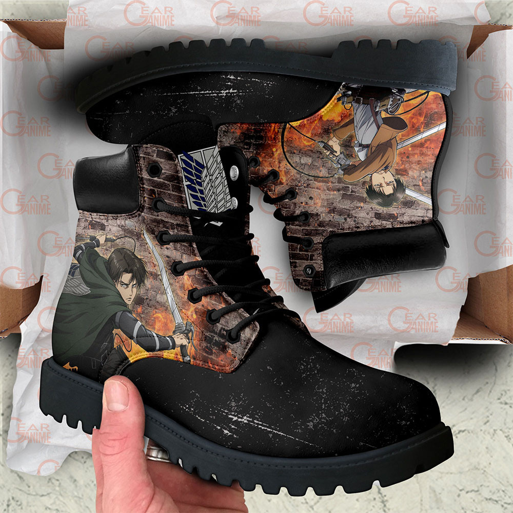 Shingeki Levi Ackerman Custom Combat Boots - Image 2