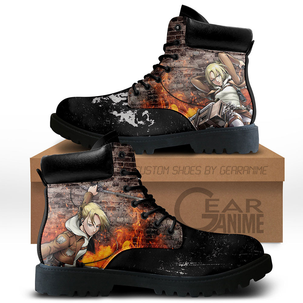 Shingeki Annie Leonhart Custom Combat Boots
