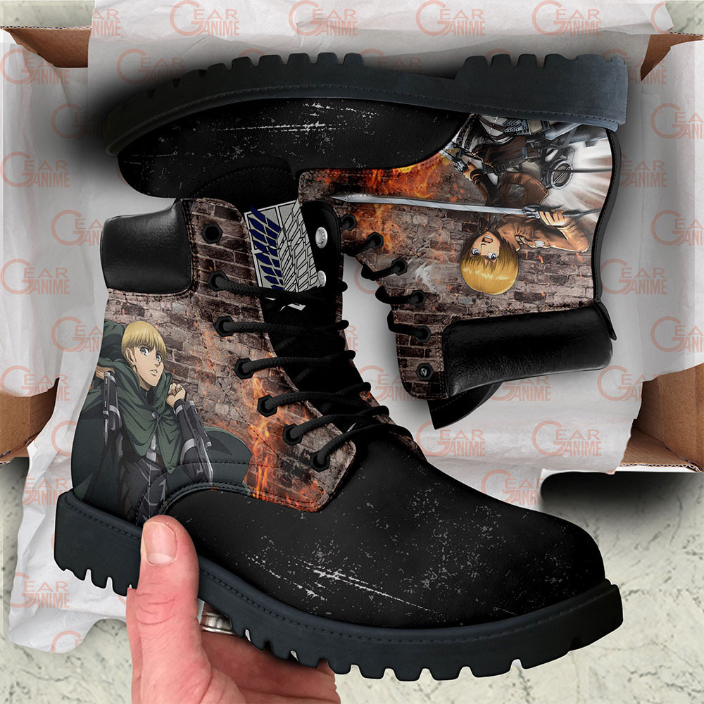 Shingeki Armin Arlert Custom Combat Boots - Image 2