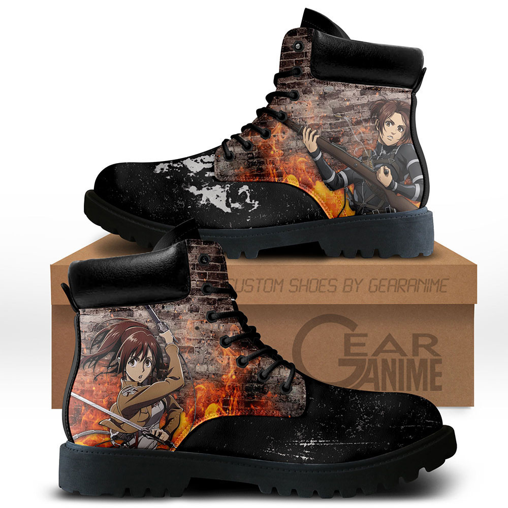 Shingeki Sasha Blouse Custom Combat Boots