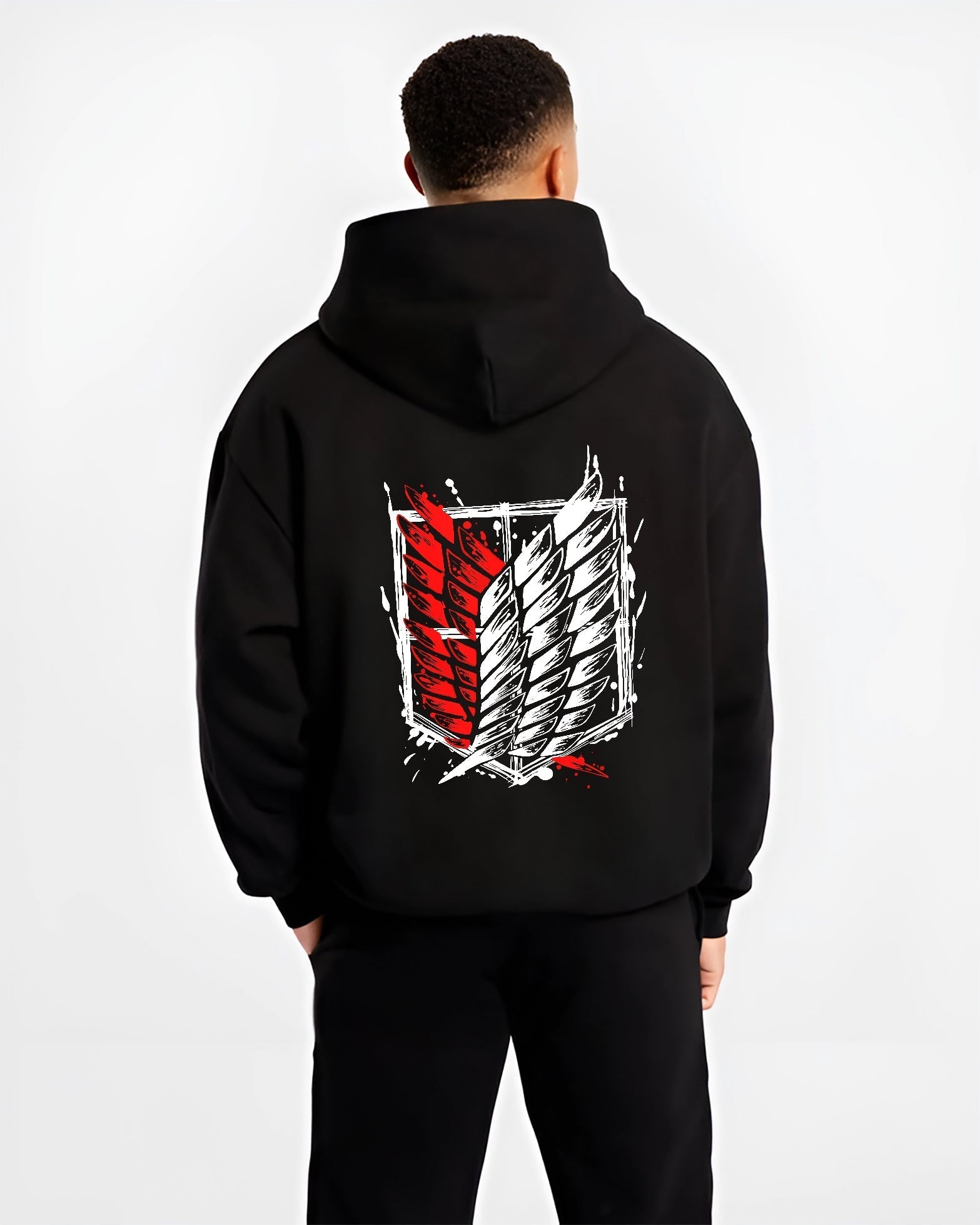 Survey Corps Wings Insignia Attack on Titan Hoodie - Image 2