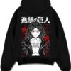 AOTEREN A.black hoodie flat back design - Attack On Titan UK Shop