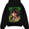 AOTHALF A.black hoodie flat back design - Attack On Titan UK Shop