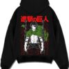 AOTLEVI A.black hoodie flat back design - Attack On Titan UK Shop