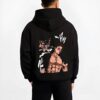 AOTSHFT B.black hoodie male back view - Attack On Titan UK Shop