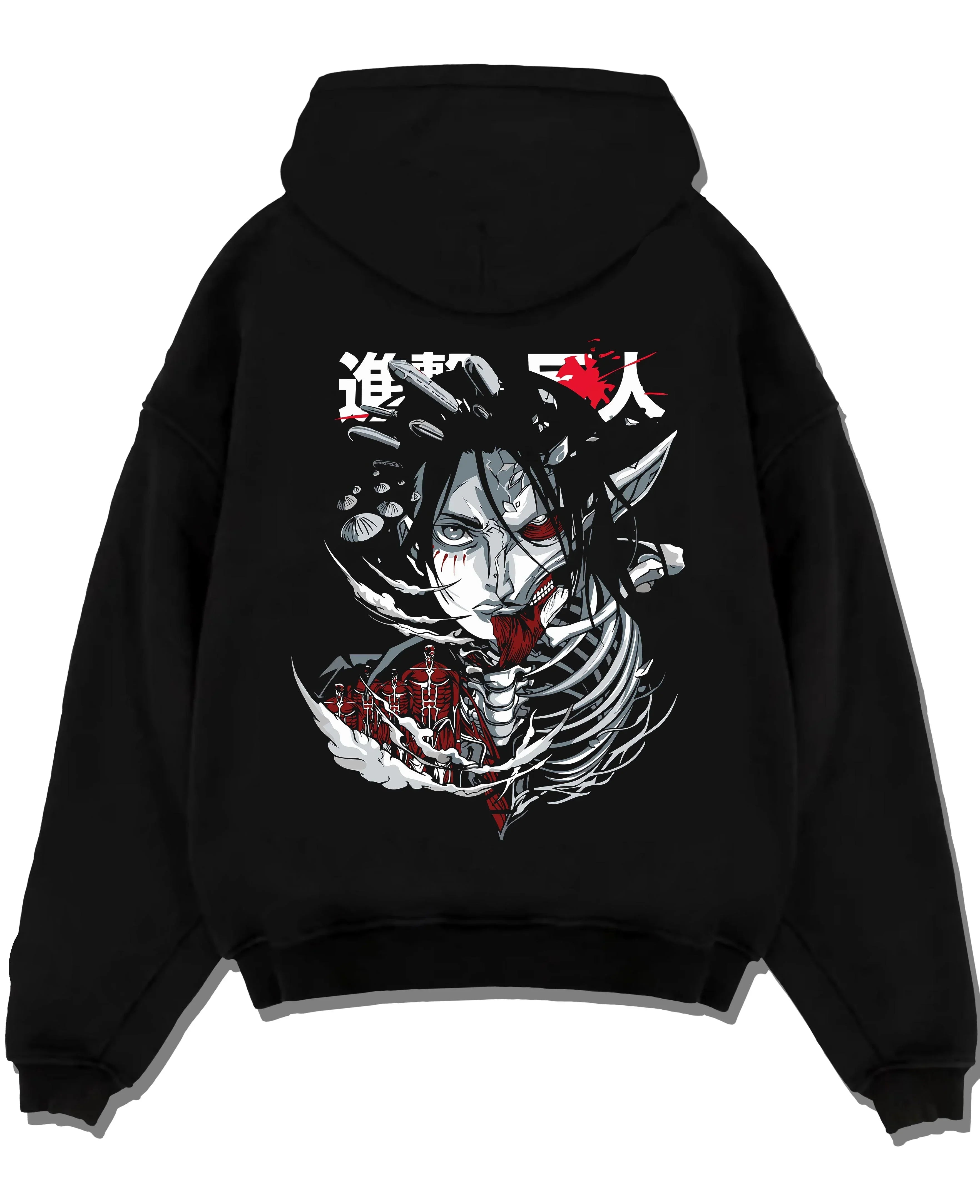 Founding Titan Hoodie Attack on Titan Skull Face Panel
