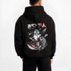 AOTV5 B.black hoodie male back view - Attack On Titan UK Shop