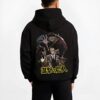 AOTZKBT B.black hoodie male back view - Attack On Titan UK Shop