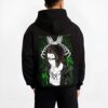 EREN2X B.black hoodie male back view - Attack On Titan UK Shop