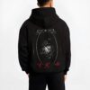 EREN4VL B.black hoodie male back view - Attack On Titan UK Shop