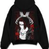 ERENXVL A.black hoodie flat back design - Attack On Titan UK Shop
