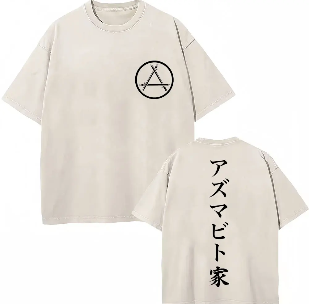 Azumabito-ke Anime Attack on Titan Mineral Wash T-shirt
