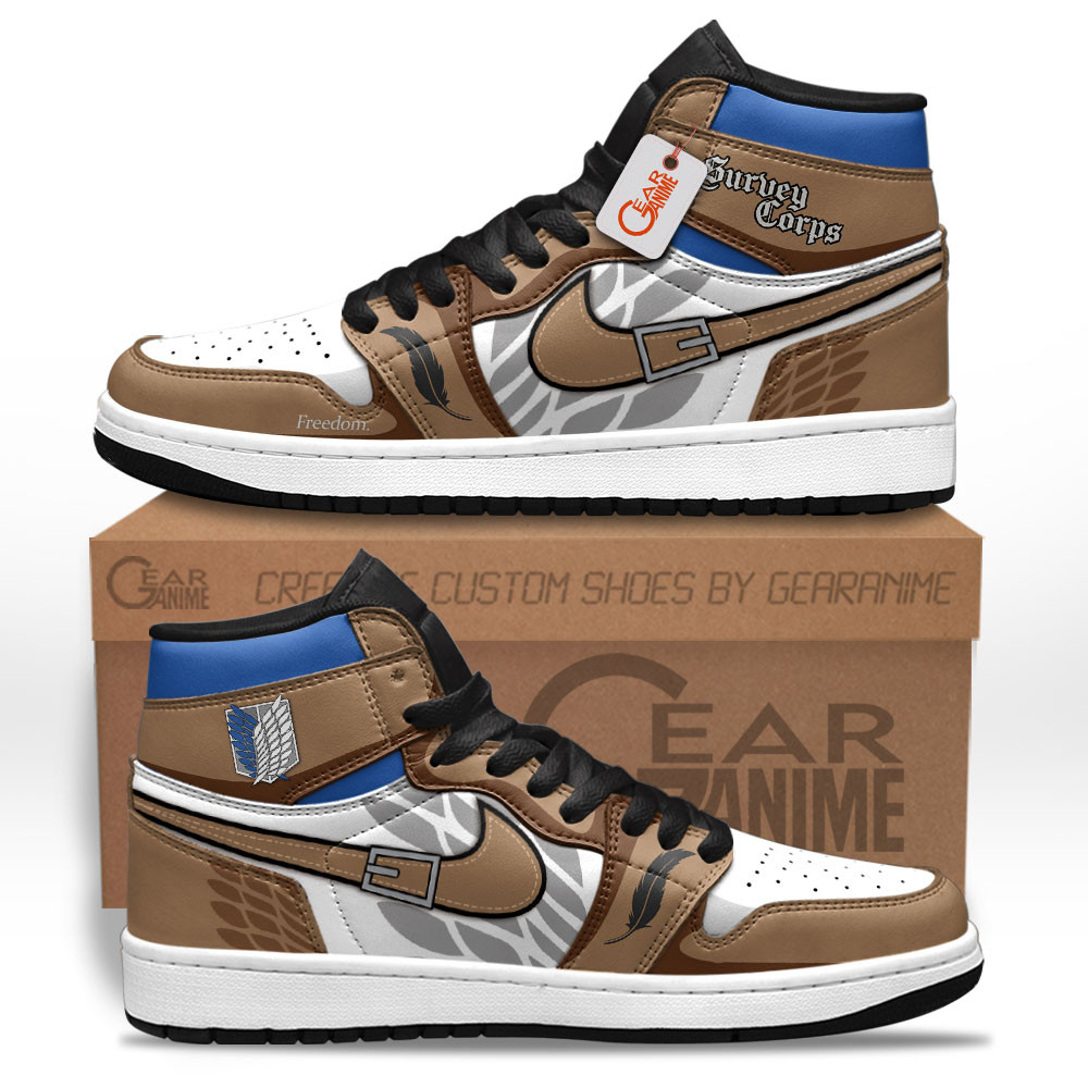 Survey Corp Wings Of Freedom Personalized High-Top Sneakers - Image 2