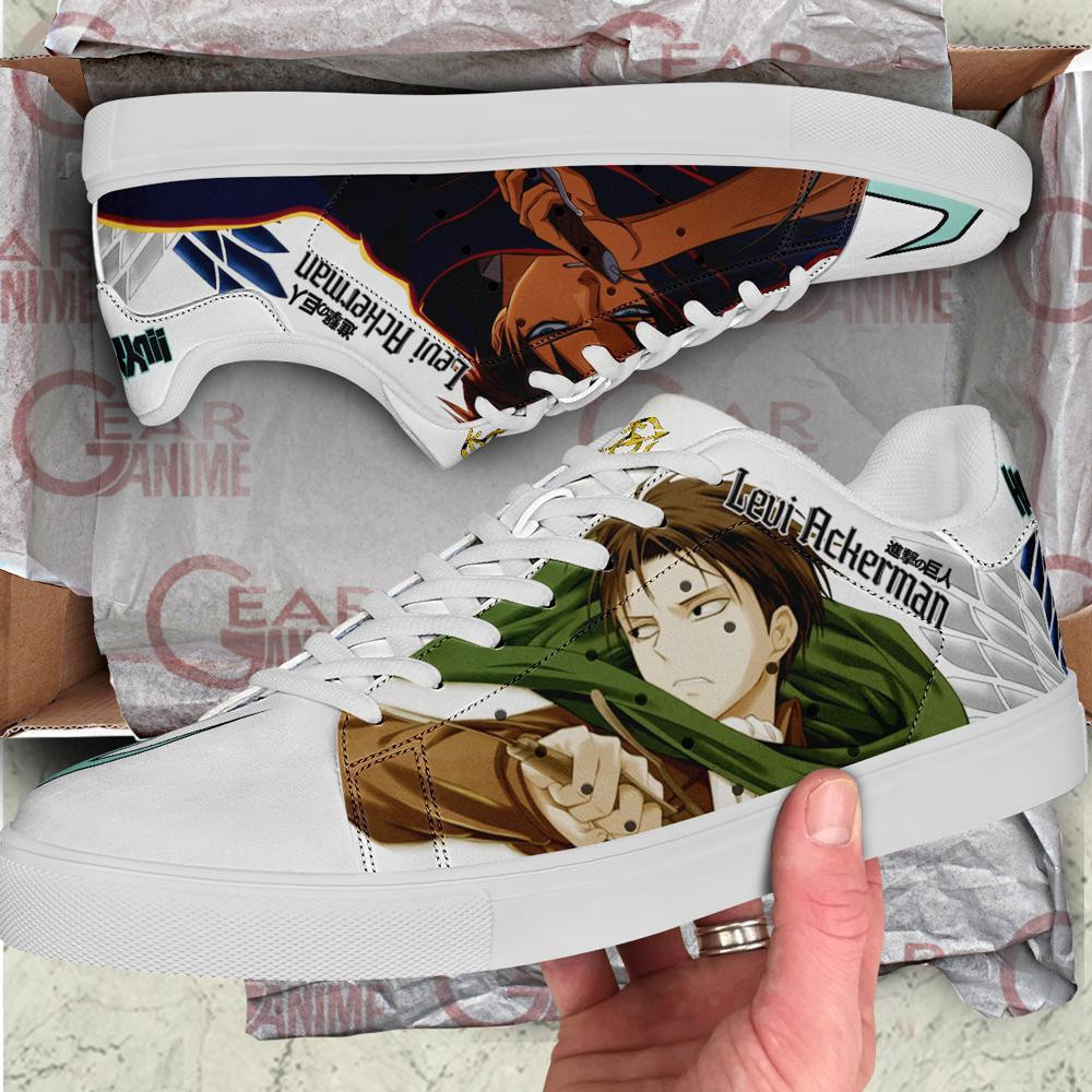 Levi Ackerman Custom Classic Skate Shoes - Image 2