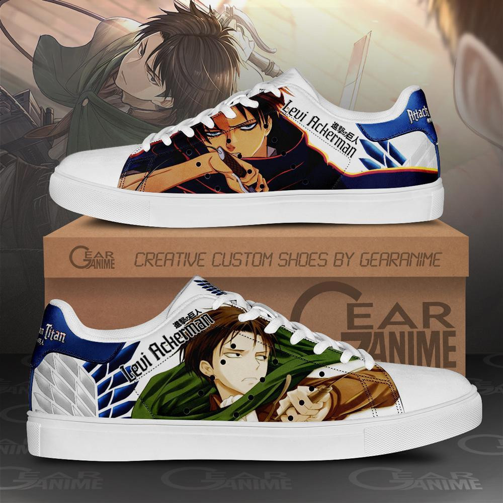Levi Ackerman Custom Classic Skate Shoes